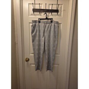 Gray And White Plaid Pants